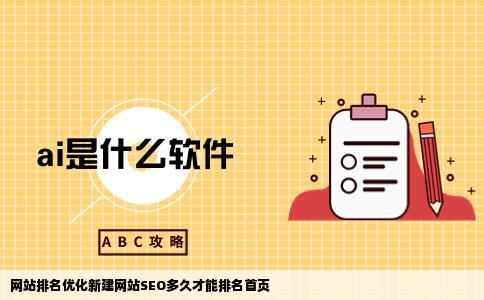 网站排名优化新建网站SEO多久才能排名首页