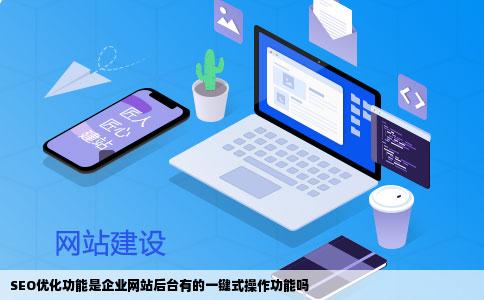 SEO优化功能是企业网站后台有的一键式操作功能吗