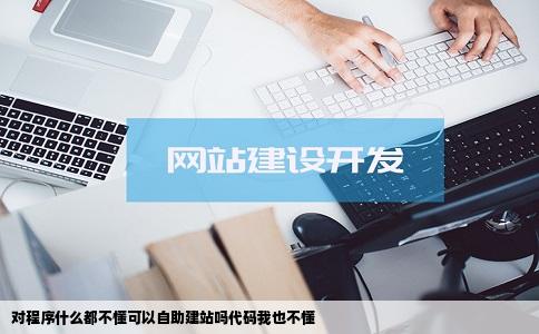 对程序什么都不懂可以自助建站吗代码我也不懂