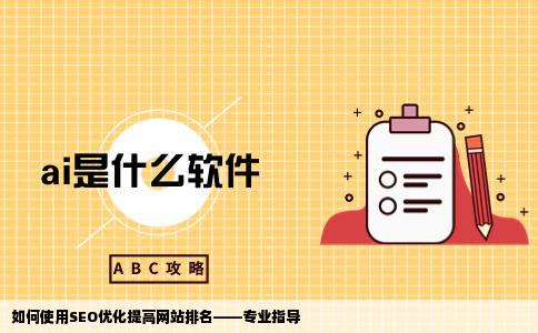 如何使用seo优化提高自己的网站排名大师求指教